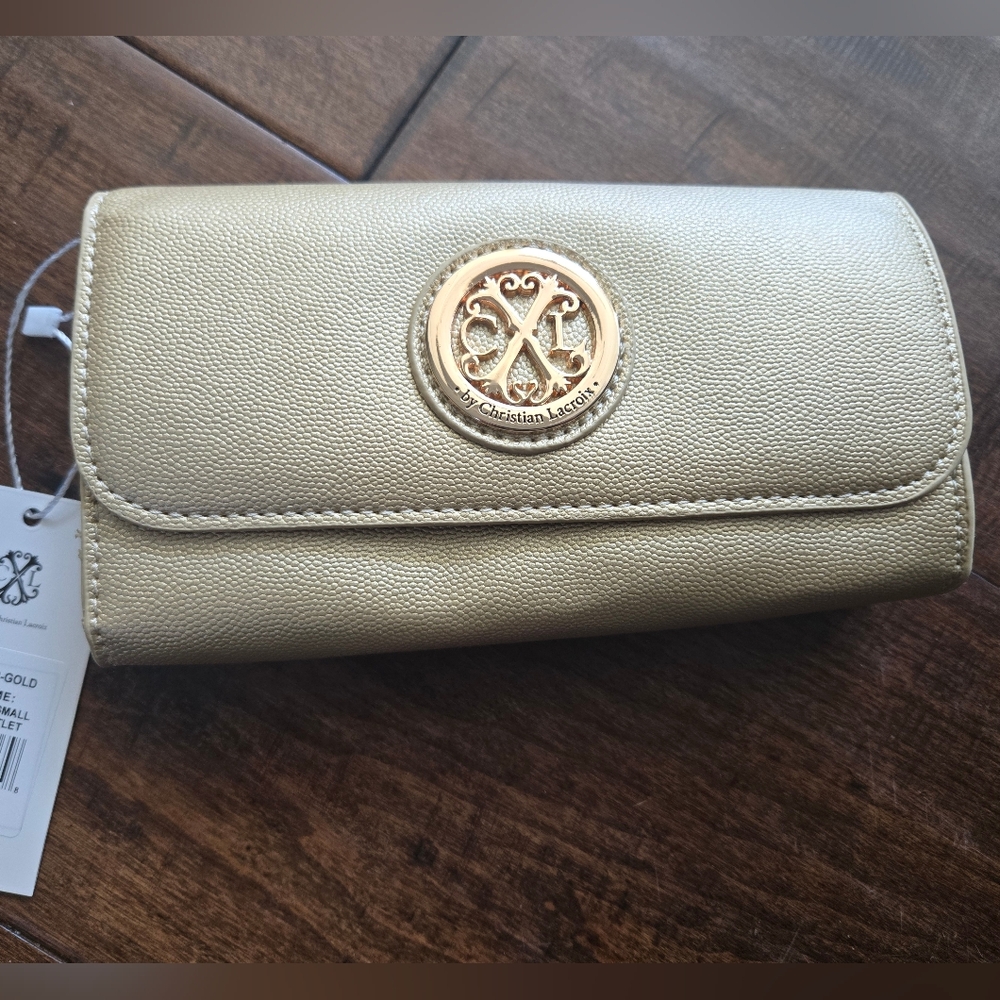 CXL By Christian Lacroix Gold Women's Wallet/Clutch Bag